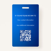 Notaris Ondertekeningsagent overheidslening ID Badge (Achterkant)