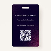 Notaris Ondertekeningsagent overheidslening ID Badge (Achterkant)