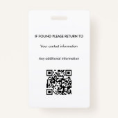 Notaris Ondertekeningsagent overheidslening ID Badge (Achterkant)