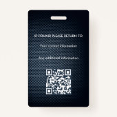 Notaris Ondertekeningsagent overheidslening ID Badge (Achterkant)