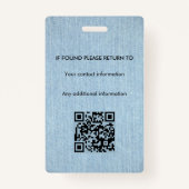 Notaris Ondertekeningsagent overheidslening ID Badge (Achterkant)