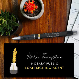 Notaris ondertekeningsagent Veer Pen Black Gold