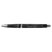 Notaris ondertekeningsagent Veer Pen Black Gold (Voorkant)