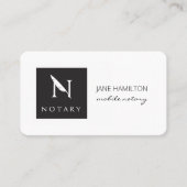 Notaris ondertekeningsagent visitekaartje (Voorkant)