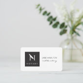 Notaris ondertekeningsagent visitekaartje (Staand voorkant)
