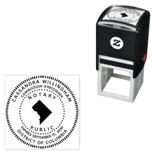 Notaris openbaar district van Columbia Zelfinktende Stempel