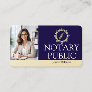 Notaris Openbaar Elegant Schrift Eenvoudig Visitekaartje