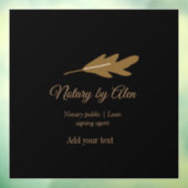 Notaris openbaar krediet ondertekening agent toevo raamsticker (Vel 3)