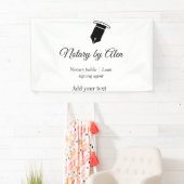 Notaris openbaar kredietondertekenaar voeg naam ad spandoek (Insitu)