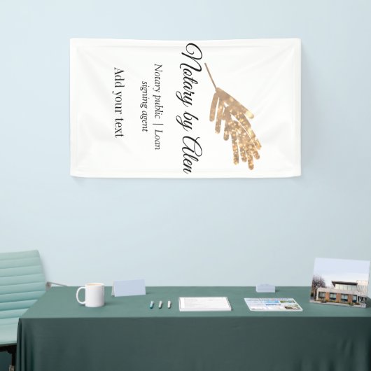 Notaris openbaar leningondertekeningsagent naam ad spandoek (Beurs)