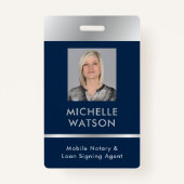 Notaris Openbaar Ministerie Emplee Foto Marine & Z Badge (Voorkant)