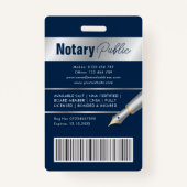 Notaris Openbaar Ministerie Emplee Foto Marine & Z Badge (Achterkant)