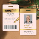 Notaris Openbaar Ministerie Pink & Gold Personeel  Badge