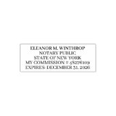 Notaris openbaar van New York Zelfinktende Stempel (Design)