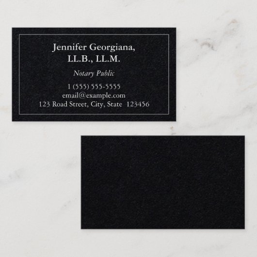 notaris openbaar Visitekaartje (Voorkant / Achterkant)