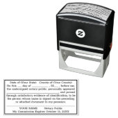 Notaris Openbare Aangepaste Erkenning Zelfinktende Stempel (In situ)
