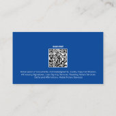 notaris openbare aangepaste foto contactkaartje (Achterkant)