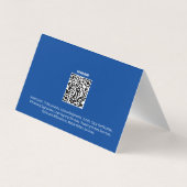 Notaris Openbare Aangepaste QR & Foto Visitekaartje (Achterkant)