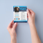 Notaris Openbare Akte Leningondertekeningsagent Na Flyer (Hand)