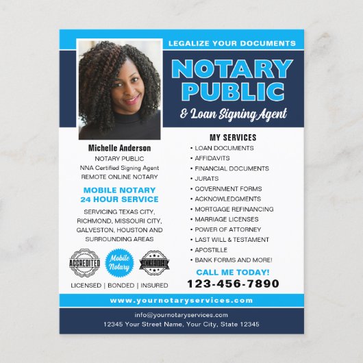 Notaris Openbare Akte Leningondertekeningsagent Na Flyer (Voorkant)