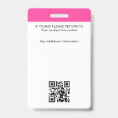 Notaris Openbare Akte Ondertekening Agent Foto Ide Badge (Achterkant)