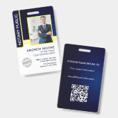 Notaris Openbare Akte Ondertekeningsagent ID Badge (Voor- en achterkant)