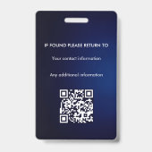 Notaris Openbare Akte Ondertekeningsagent ID Badge (Achterkant)