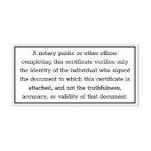 Notaris Openbare Disclaimer Tekstinformatie Zelfinktende Stempel (Design)