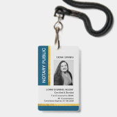 Notaris Openbare ID Badge (Voorzijde met lanyard)