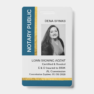 Notaris Openbare ID Badge