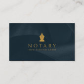 Notaris Openbare Ink Pen Lening Signing Agent Mari Visitekaartje (Voorkant)