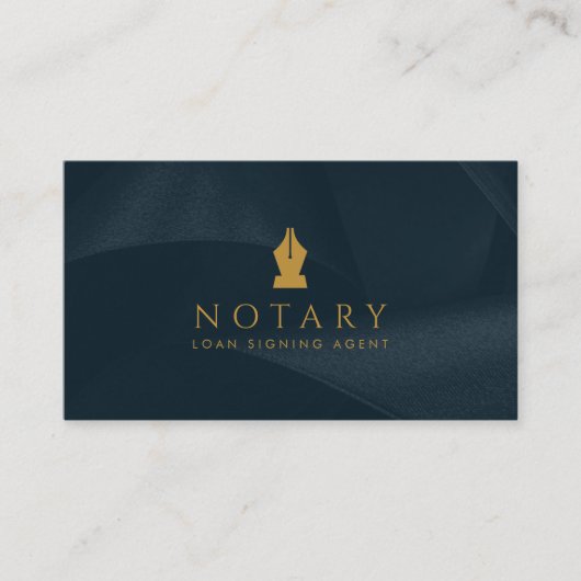 Notaris Openbare Ink Pen Lening Signing Agent Mari Visitekaartje (Voorkant)