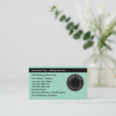 Notaris openbare klassieke Visitekaartjes (Staand voorkant)