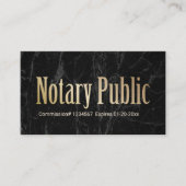 Notaris openbare lening ondertekenaar Modern marme Visitekaartje (Voorkant)