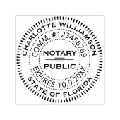 Notaris openbare lening ondertekenende agent Custo Zelfinktende Stempel (Design)