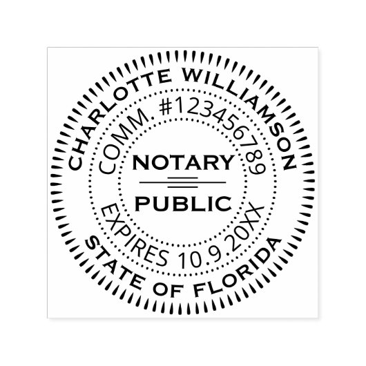 Notaris openbare lening ondertekenende agent Custo Zelfinktende Stempel (Design)