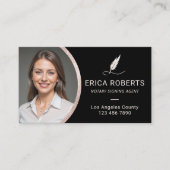 Notaris openbare lening ondertekening agent modern visitekaartje (Voorkant)