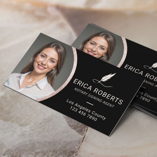 Notaris openbare lening ondertekening agent modern visitekaartje