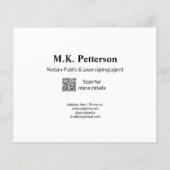 notaris openbare lening ondertekening agent naam a flyer (Achterkant)