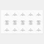 notaris openbare lening ondertekening agent naam a labels (Vel)