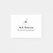 notaris openbare lening ondertekening agent naam a post-it® notes (Voorkant)