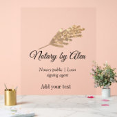 Notaris openbare Lening ondertekening agent toevoe Acryl Bord (Huwelijk)