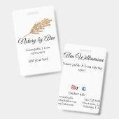 Notaris openbare Lening ondertekening agent toevoe Badge (Voor- en achterkant)