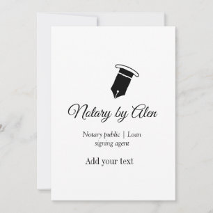 Notaris openbare Lening ondertekening agent toevoe Feestdagenkaart