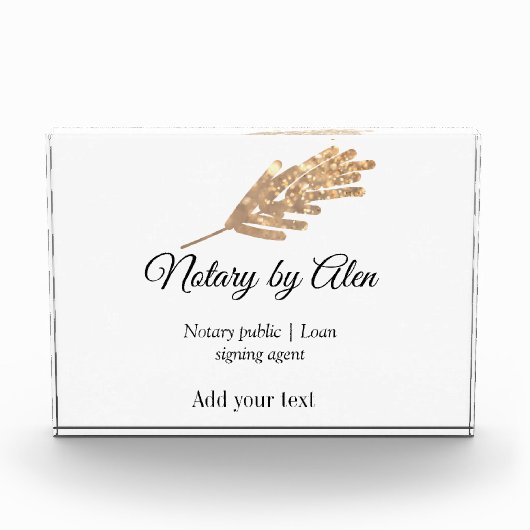Notaris openbare Lening ondertekening agent toevoe Fotoblokken (Voorkant)