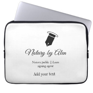 Notaris openbare Lening ondertekening agent toevoe Laptop Sleeve