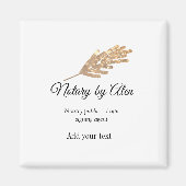 Notaris openbare Lening ondertekening agent toevoe Magneet (Voorkant)