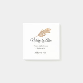 Notaris openbare Lening ondertekening agent toevoe Post-it® Notes