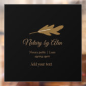 Notaris openbare Lening ondertekening agent toevoe Raamsticker (Vel 2)