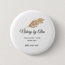 Notaris openbare Lening ondertekening agent toevoe Ronde Button 5,7 Cm